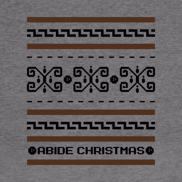 The Dude Abides Christmas - Big Lebowski Ugly Sweater, Christmas Sweater & Holiday Sweater by RetroReview